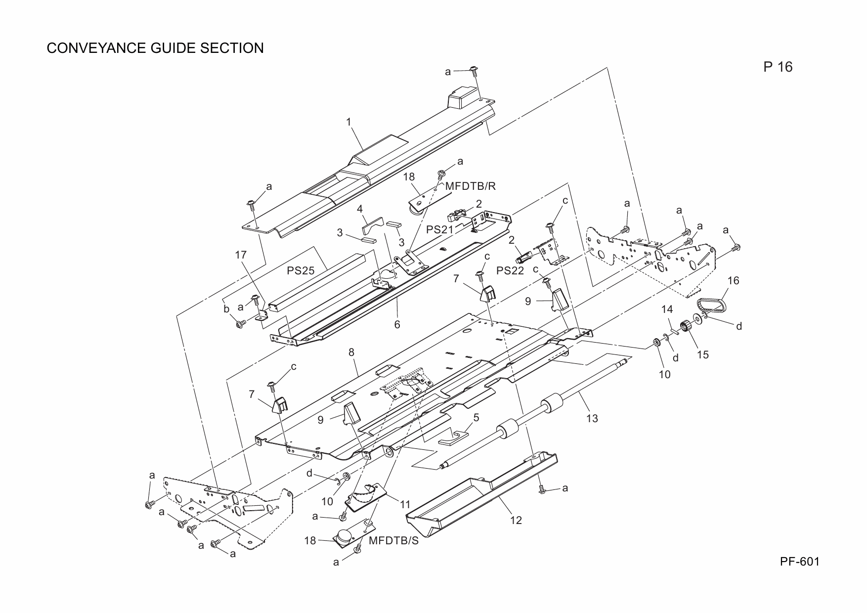 Konica-Minolta Options PF-601 A03X Parts Manual-5